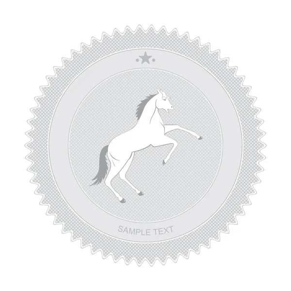 Horse Badge — Stock Vector
