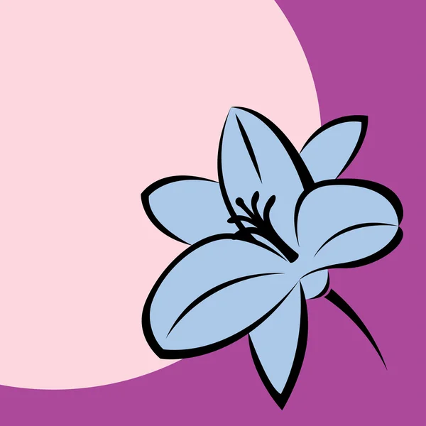 Maan lily bloem — Stockvector