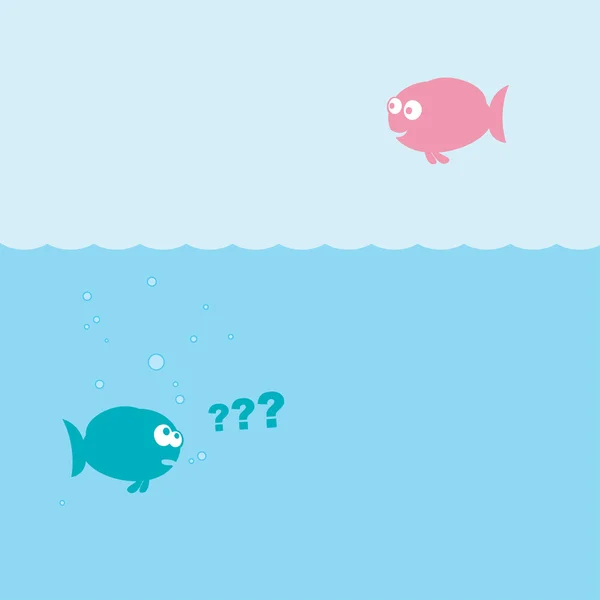 Кумедний мультфільм риб — стоковий вектор