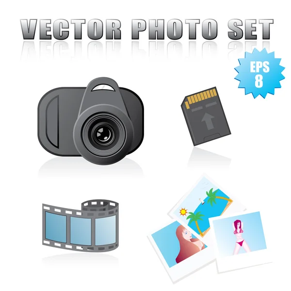 Vector foto set — Stockvector