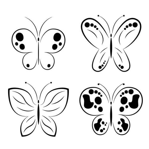 Fjärilar — Stock vektor