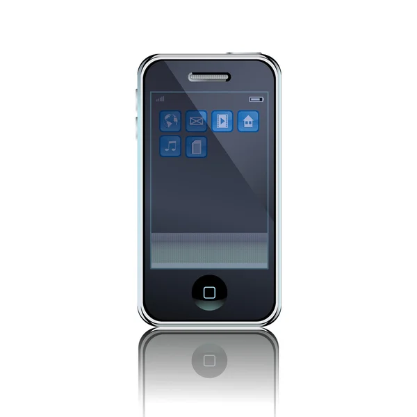 Téléphone portable sensoriel — Image vectorielle