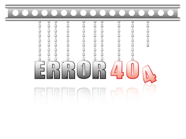 Mechanikai hiba 404 — Stock Vector