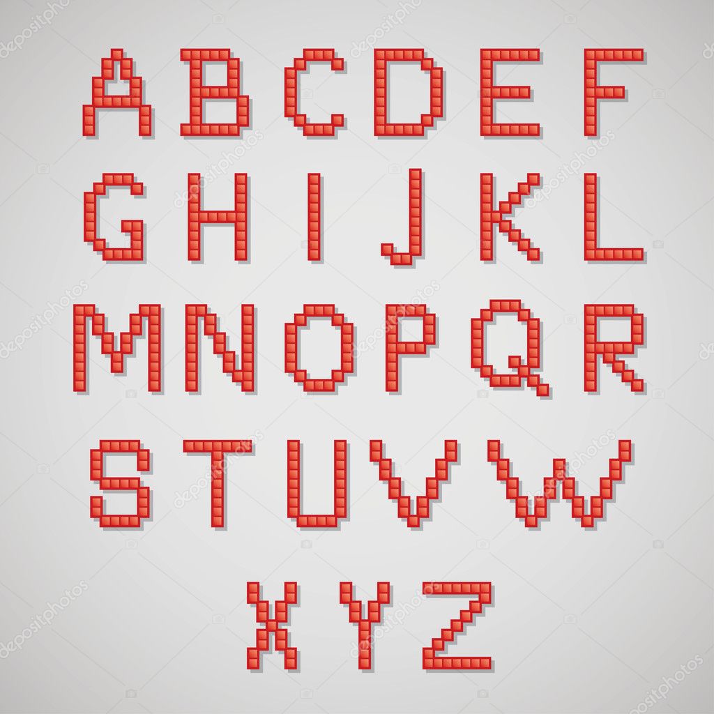 Pixel Art Alphabet