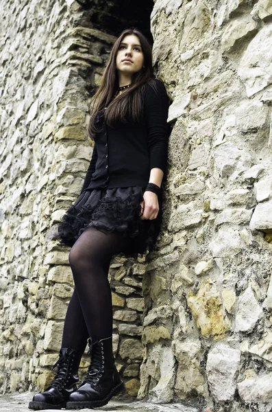 Goth meisje — Stockfoto