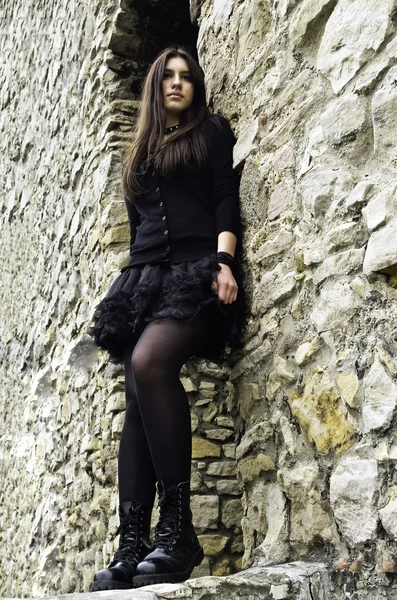 Menina gótica — Fotografia de Stock