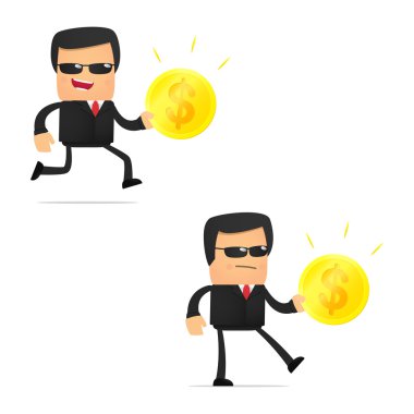 komik karikatür güvenlik seti