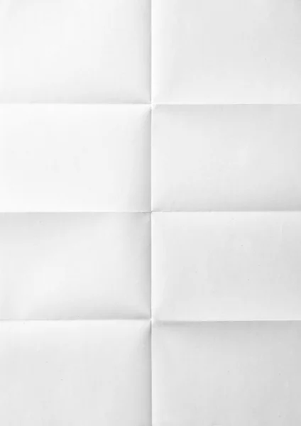 Λευκό φύλλο χαρτιού διπλωμένο — Φωτογραφία Αρχείου