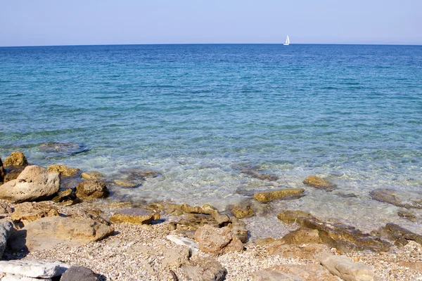 stock image Landscape design. White sand beaches and crystal blue wate