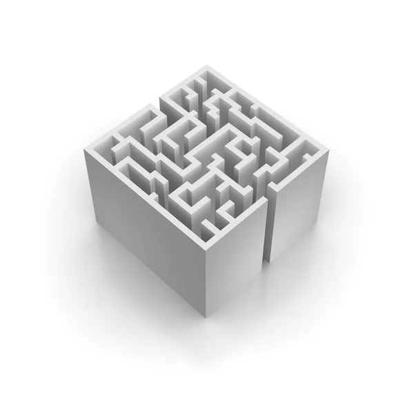 Isolated labyrinth — Stock Photo, Image