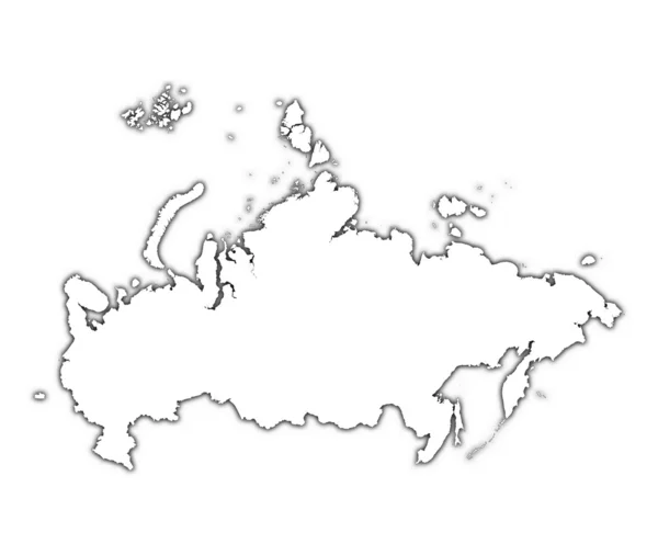 Росія структури карту з тінню Ліцензійні Стокові Фото