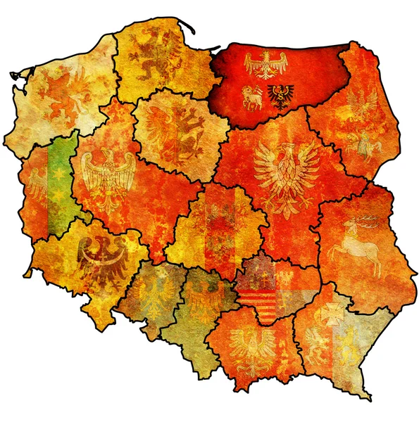 Warmińskie mazurskim regionu — Zdjęcie stockowe