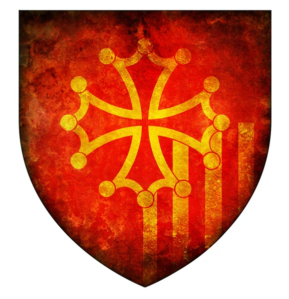 Escudo de armas de Languedoc roussillon — Foto de Stock