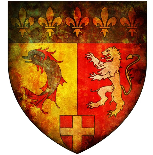 Rhone alpes coat of arms — Stock Photo, Image