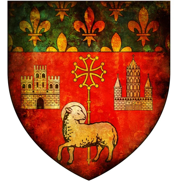 Escudo de armas de Toulouse — Foto de Stock