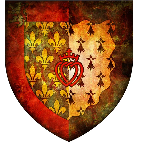 Pays de la loire coat of arms — Stock Photo, Image
