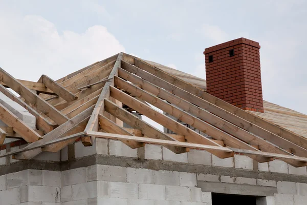 stock image Buliding of a house