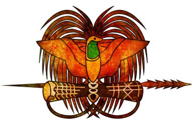 Papua new guinea coat of arms clipart