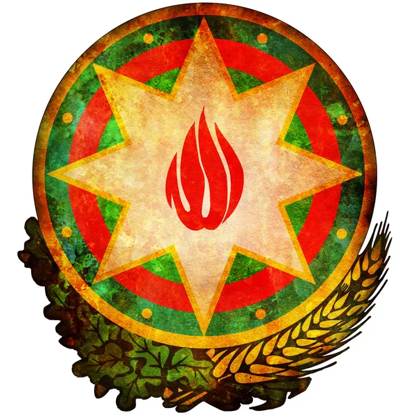 Azerbaijan coat of arms — Stock Photo, Image