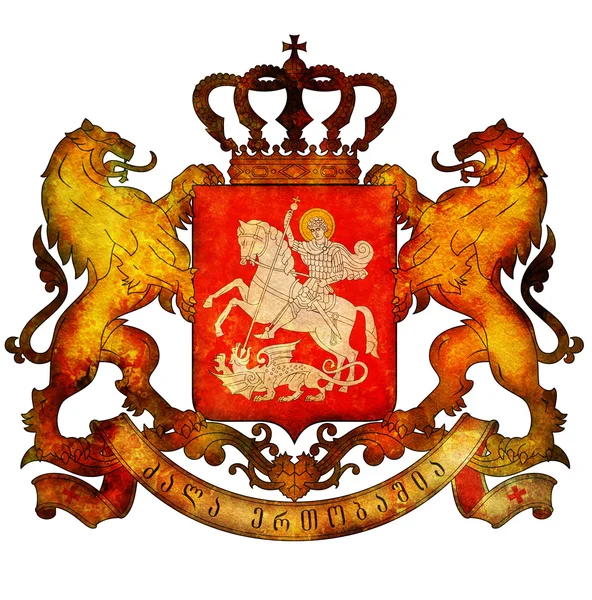 Georgia coat of arms — Stock Photo, Image