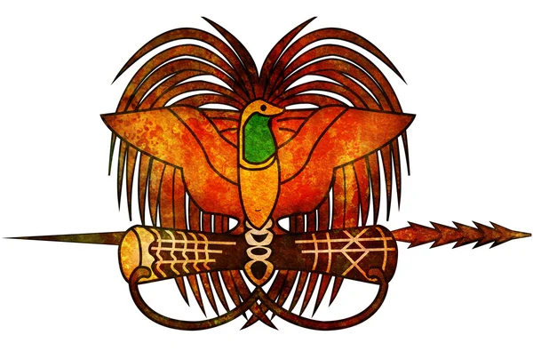 Papua new guinea coat of arms — Zdjęcie stockowe