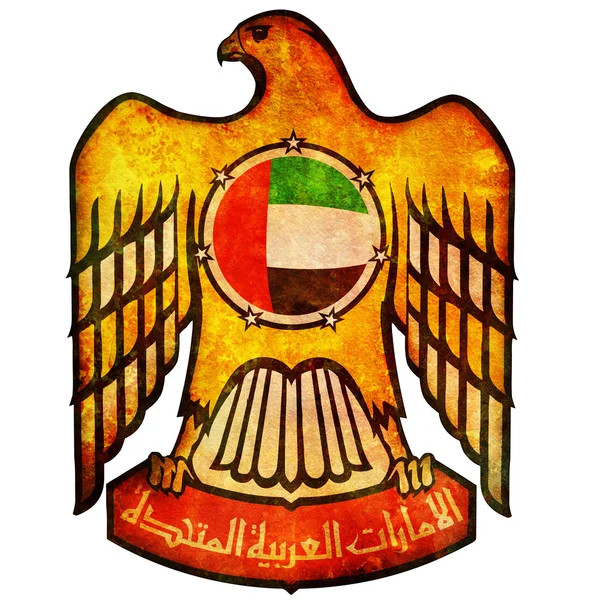 United árabe emirates brasão de armas — Fotografia de Stock