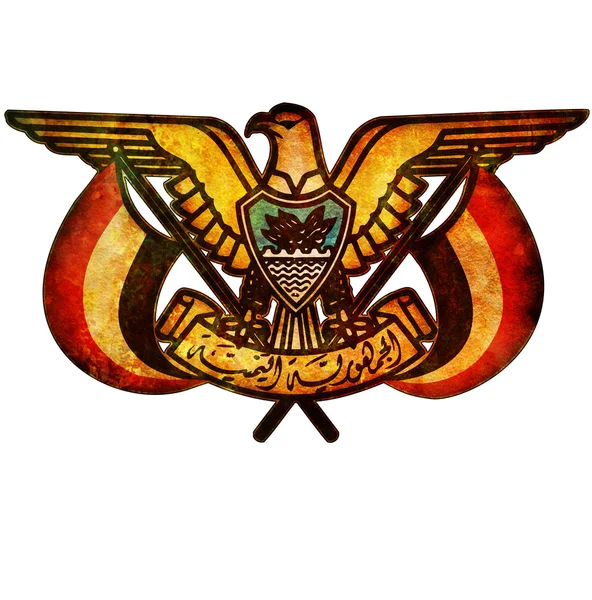 Escudo de armas de Yemen — Foto de Stock