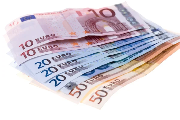 纸币的欧元 — 图库照片