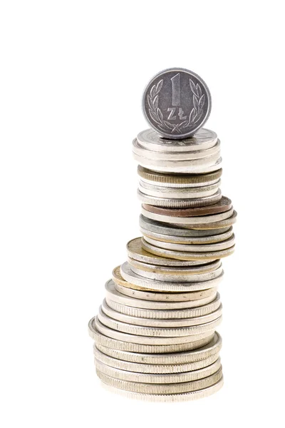 Monedas apiladas —  Fotos de Stock