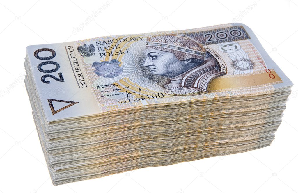 Polish money two hundred zlotys