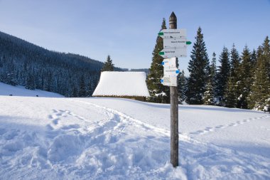 Polonya tatras kış manzarası