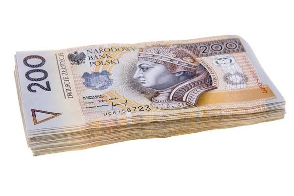 Πολωνικά χρήματα διακόσια zlotys — Φωτογραφία Αρχείου