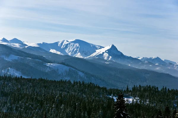 Montagna Tatra nel paesaggio invernale . — Foto Stock