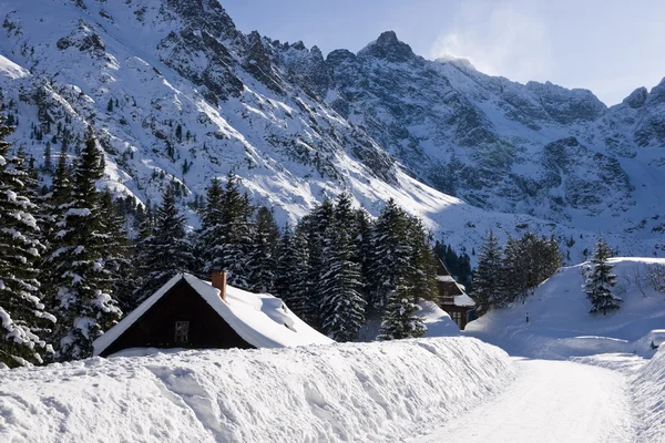 Tatras de montanha no cenário de inverno — Fotografia de Stock