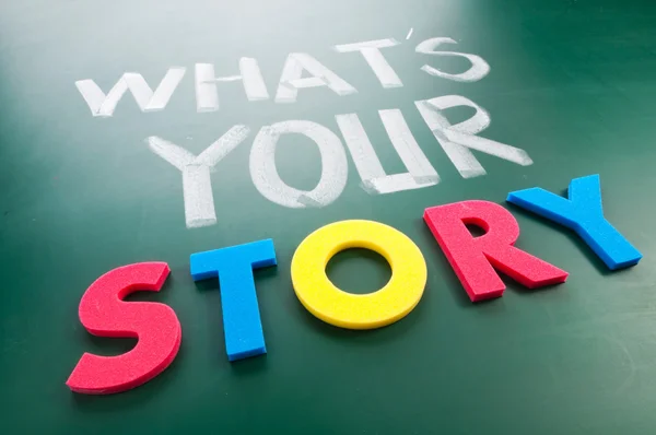 Wat is jouw verhaal?? — Stockfoto