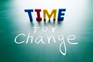 Time for change clipart