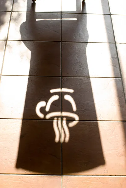 Σκιά του καφέ λογότυπο — Φωτογραφία Αρχείου