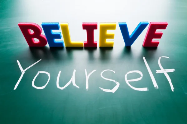 stock image Believe yourself