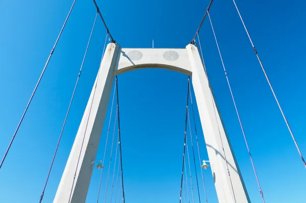 Cordas de aço para pontes suspensas — Fotografia de Stock