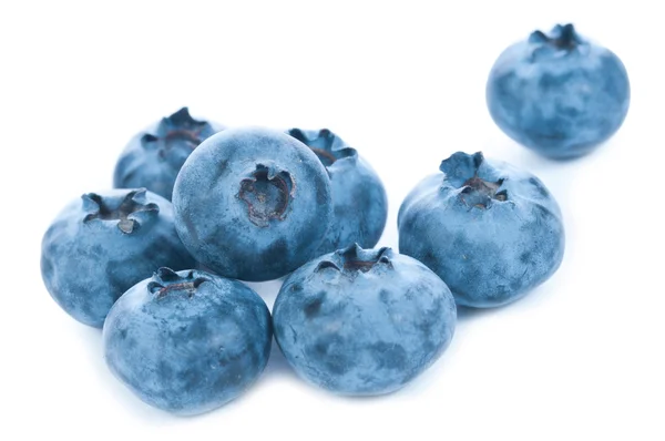 Isolated blue berries group — Stock Photo, Image