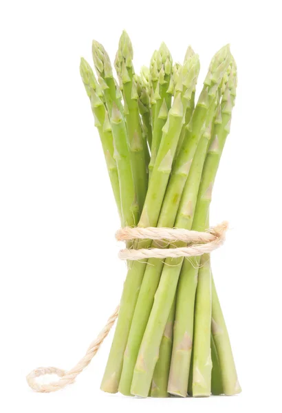 Isolated fresh green Asparagus bundle — Stock Photo, Image