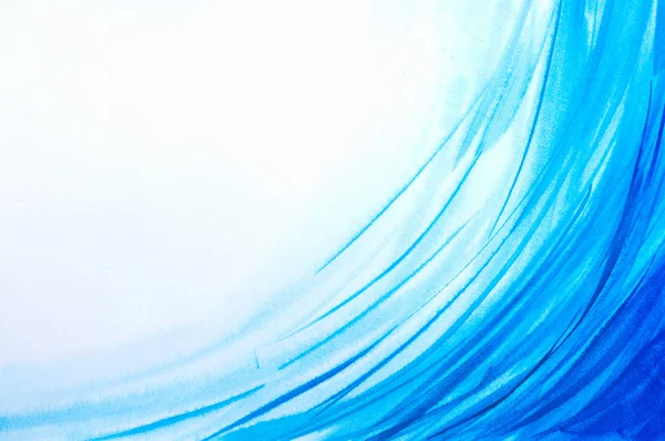 波と線の形態で抽象的な水彩画の背景 — ストック写真