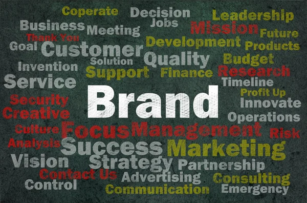 Brand concept with other related words — Stock Photo, Image