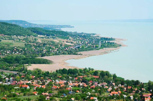 Θέα στη λίμνη Μπάλατον από badacsony, Ουγγαρία — Φωτογραφία Αρχείου