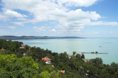 Landscape on Lake Balaton clipart