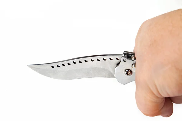 Cuchillo en una mano —  Fotos de Stock
