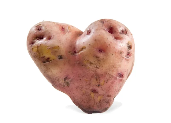 Картофель как сердце — стоковое фото