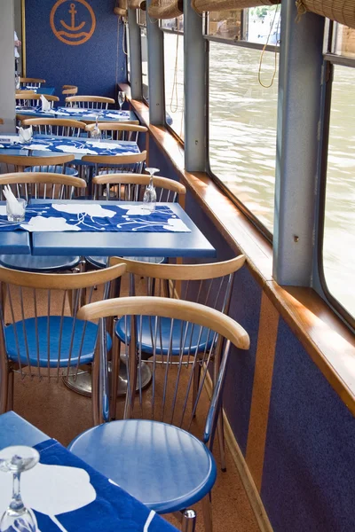 Kavárna na palubě lodi — Stock fotografie