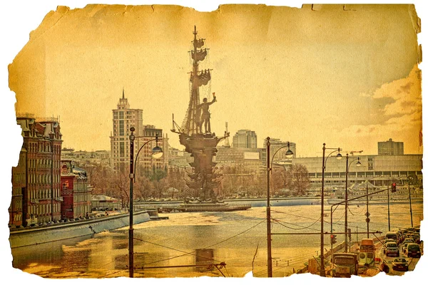 Onder de oude tijden. Moskou rivier — Stockfoto