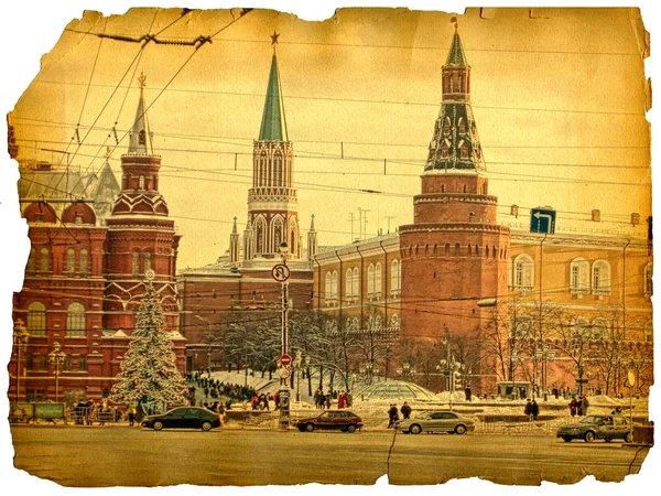 В старые добрые времена. Кремль — стоковое фото